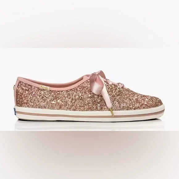 Women’s KATE SPADE KEDS New York Glitter Sneakers- Size 7 - Picture 2 of 9